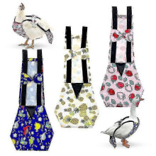 (S) 3 Pieces Chicken Diapers Pet Duck Diapers Reusable Chicken Diapers