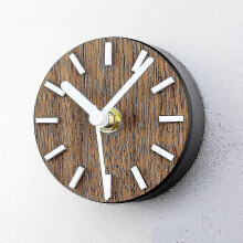Wall Clock,non Ticking Battery,operated Magnet Refrigerator Kitchen Simple Small Round Sticker