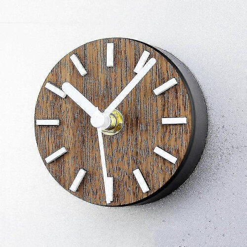 Wall Clock,non Ticking Battery,operated Magnet Refrigerator Kitchen Simple Small Round Sticker