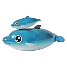(dolphin mother and child) Baby Bath Toys Pool Toys For Kids Bathtub Toys Floating Water Toys