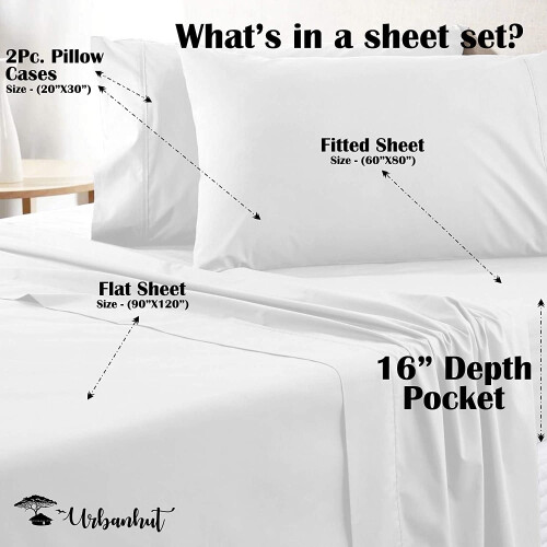 Σεντόνια από αιγυπτιακό βαμβάκι Deep Pocket, σετ μεταξωτών μαλακών κλινοσκεπασμάτων 1