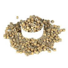 500 pièces de beads en silicone pour extensions capillaires, anneaux micro, 8 mm, couches doubles