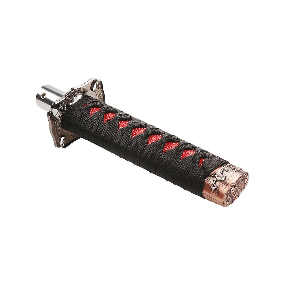 Japanese Sword Shift Knob, Exquisite Craftsmanship Ergonomic Handle, Solid Steel Construction With Cloth Twine For Comfort Grip In Most Vehicles 9358999591018