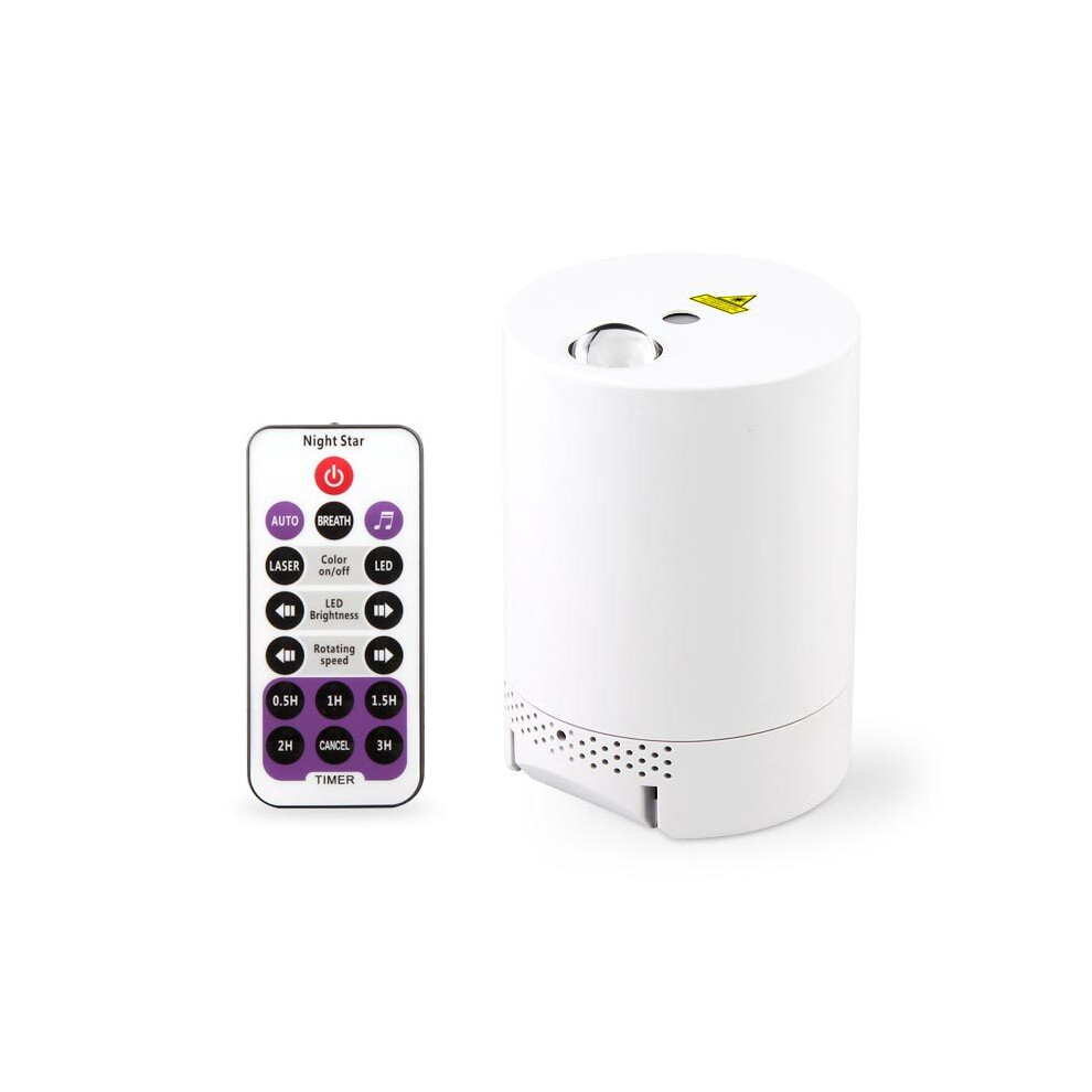 Compact Ultrasonic Humidifier With Nebulizer, Remote Control For Customizable Experience, Touch Controls For Ease Of Use, Flameless Flicker For 9405630371017