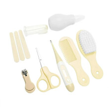 Kit de cuidados e higiene para bebês atualizado com 14 peças, seguro e adequado para recém-nascidos, bebês, meninas e meninos, com escova de
