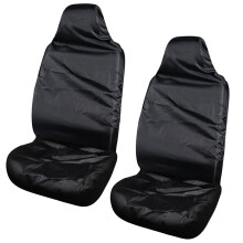Bilsätesöverdrag, andningsbart och återanvändbart, universell passform för bilar och lastbilar, framsätesöverdrag i slitstark polyester, enkel
