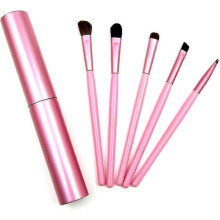 Reise-Set mit Mini-Augen-Make-up-Pinseln, hochwertige Naturhaar- und Synthetikfasern, griffiger Rougepinsel mit rutschfestem Holzgriff, für Make-up