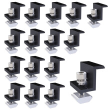 Innovative Solar Panel Mounting Bracket, Aluminum Alloy End Clamp for 30mm Solar Panels, Easy Installation, Complete Accessories Included for Solar