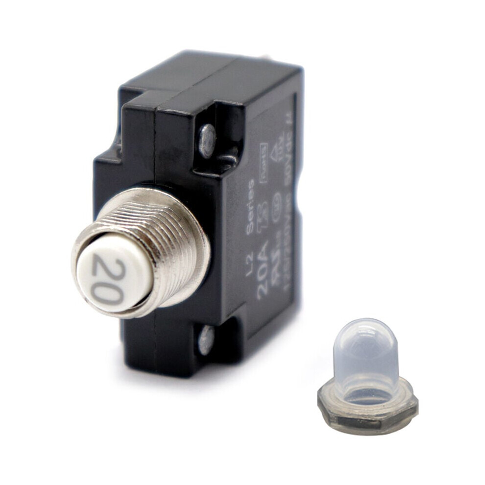 Power Entry Thermal Circuit Breaker, Manual Reset For High-Density Circuit Protection (20A) 9173940369122