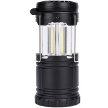 Compacta y portátil: linterna plegable para acampar, funciona con pilas, cuenta con LED de alta intensidad, construcción de grado militar, ideal