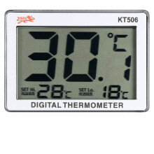 KT506LCD-display akvarietermometer, vandtæt design, nedsænkbar digital temperaturmåler med nem installation til fiskeakvarier