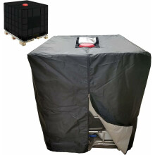 De Outdoor Storage Hero IBC-tankovertrek van 210D polyester biedt volledige bescherming tegen zon en regen voor uw 1000 liter watertank en garandeert