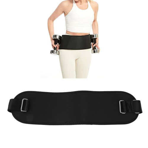 Hip Thrust Übungsgürtel, EVA-Verbundstoff, 423g, Schwarz 2