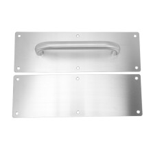 Poignée de porte en acier inoxydable blanc 304, à tirer ou à pousser, pour bureaux et hôtels
