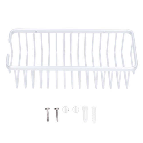 Multipurpose Storage Organizer, Heavy Duty Load Bearing Space Saving Rack for Bathroom Kitchen Utility, Wall Mounted Rack