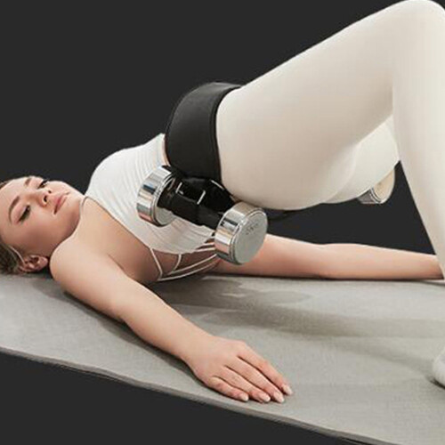 Hip Thrust Übungsgürtel, EVA-Verbundstoff, 423g, Schwarz 1