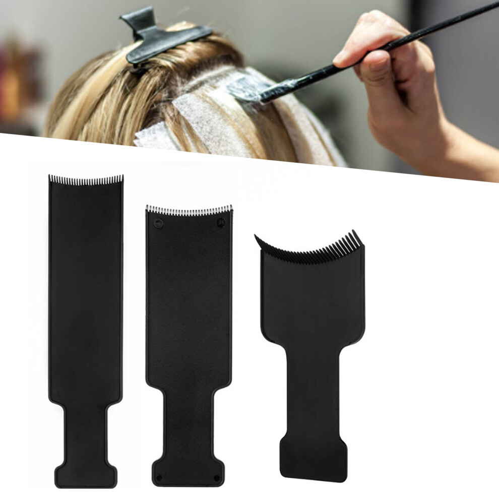 Black 3 Pcs Balayage Highlighting Boards Set, Various Sizes