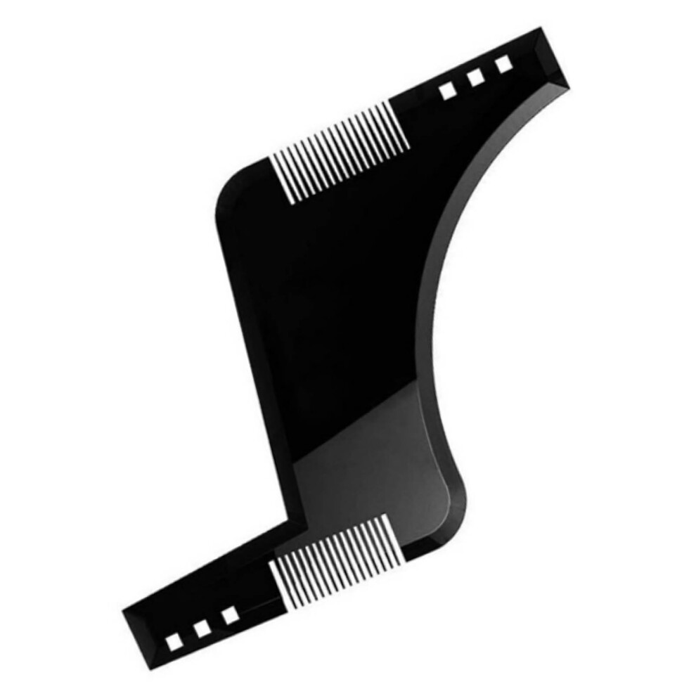 Unisex Black Abs Beard Template Comb, 11.37 X 17 Cm, Easy Styling