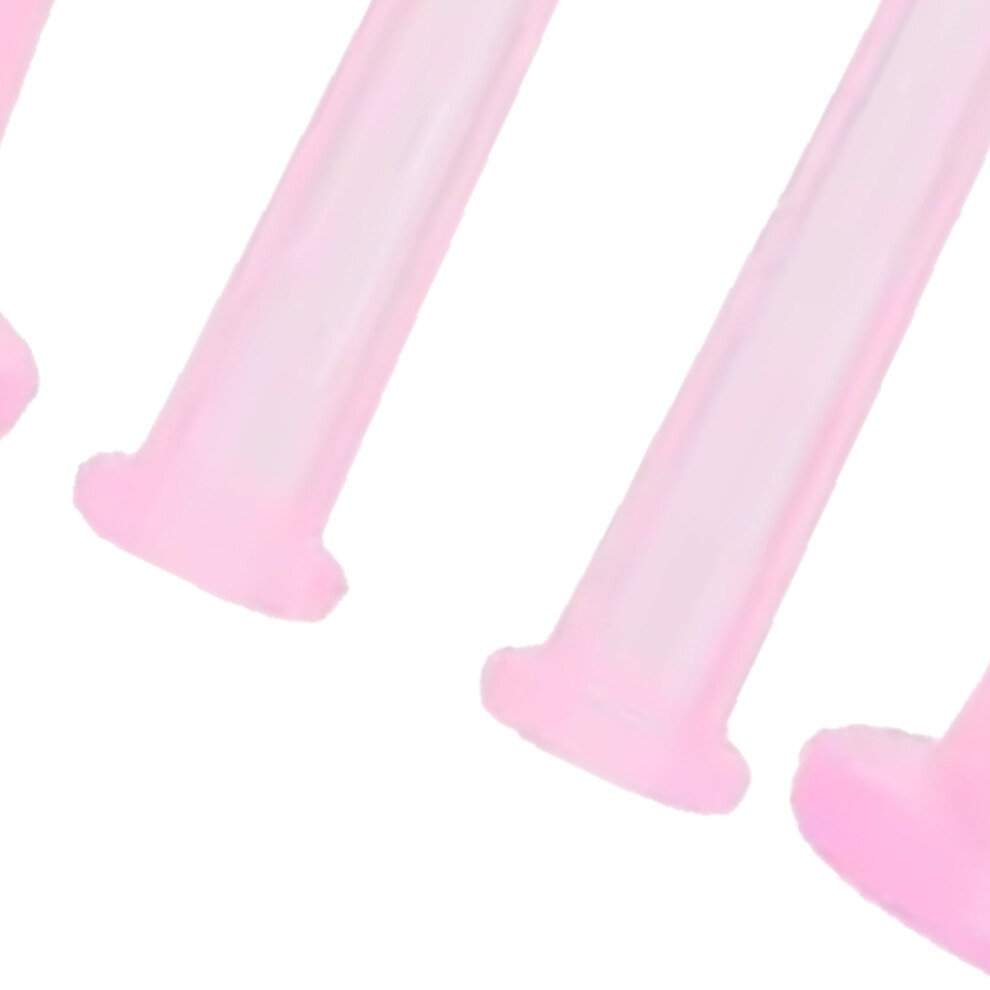 Pink 4Pcs Liquid Silicone Vacuum Suction Facial Cupping Set For Adults