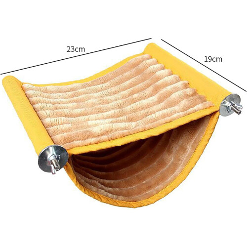 Hammock Window Perch Cat Bed, WallMounted Cat Hammock, SpaceSaving Pet Bed, Yellow, Size L, Winter Warmth 2