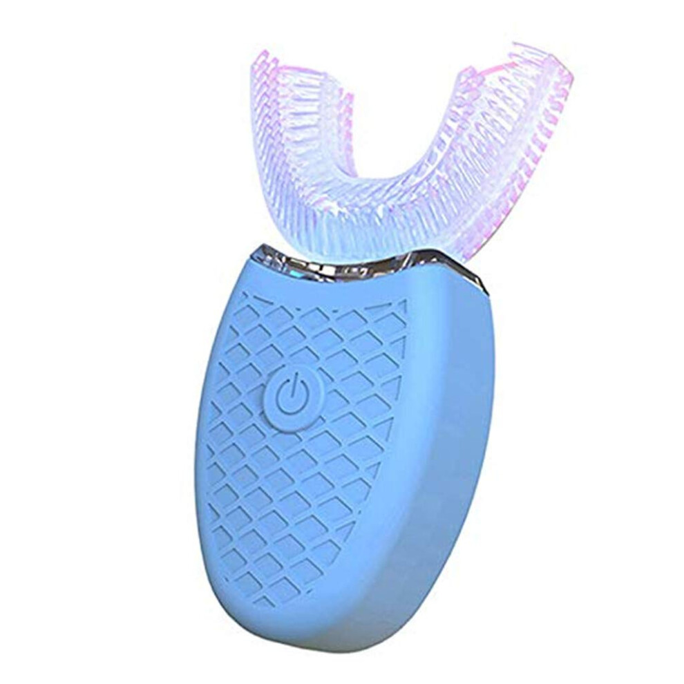 Blue/Light Electric Ushaped Toothbrush For Kids 815, 360 Automatic Cleaning, Usb Rechargeable, Ipx7 Waterproof