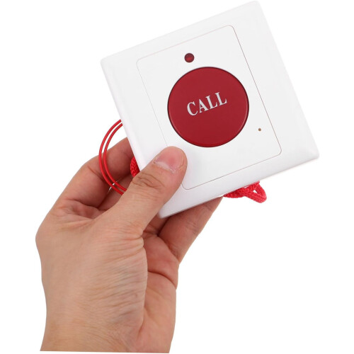 Emergency Call Button with Fall Alarm for Elderly, Wall Mount Safety Alert with Easy Pull Cord WiFi 2