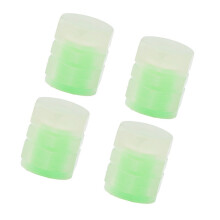 4 pièces de couvercles de valves de pneus en caoutchouc fluorescents étanches et luminescents de 8 mm