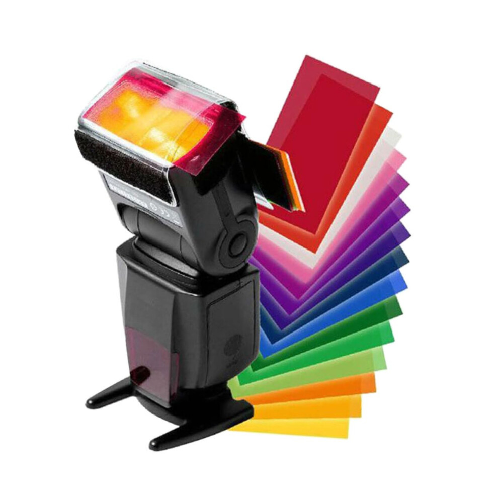 Colour Filter Gel Filter Paper 12 Colour Temperatures Colour Filter Gel Flash Filter For Camera Flash Unit Light 9426802449679
