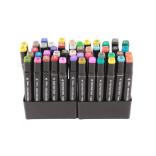 Marqueurs à peinture à base d'huile, 48 couleurs, pour scrapbooking et design de bandes dessinées