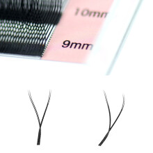Natürliche Y-Form Künstliche Wimpern, 8-12mm, Weich & Fluffy Schwarz