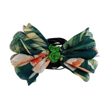 Rose Flower Necklace for Women Adjustable Rope-dark green
