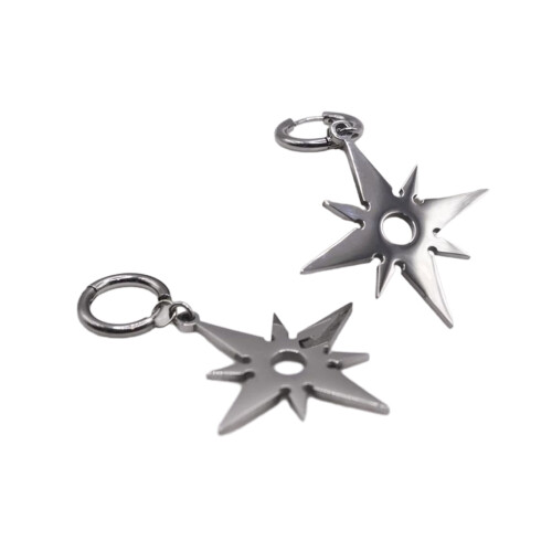 Collier avec pendentif étoile épine pour-boucles d'oreilles