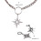 Collier avec pendentif étoile épine pour-boucles d'oreilles 4
