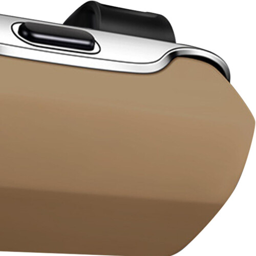 Car Sunglasses Holder with Secure Compact Storage, Universal Fit Visor Glasses Case, Beige 1