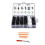 Kit da 100 rivetti a clip per paraurti auto con estrattore, ABS 220g 1