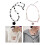 Collier de perles avec pendentif étoile, élégant, Style-Noir 3