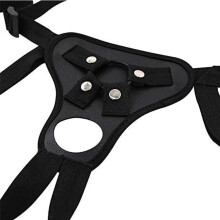 Women PU Leather Penis Panties with 45mm Hole, Adjustable Strap-on Pants