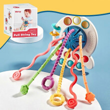 (Blue) Interactive Pull Toy Game Desktop Game Toy Birthday Gift Press Toy for Toddler