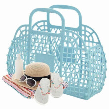 (Pink) Jelly Tote Bright Jelly Bags Reusable Gift Basket Girls Beach Bag Jelly Purse for Toddler Kids Halloween Bridal Easter Basket