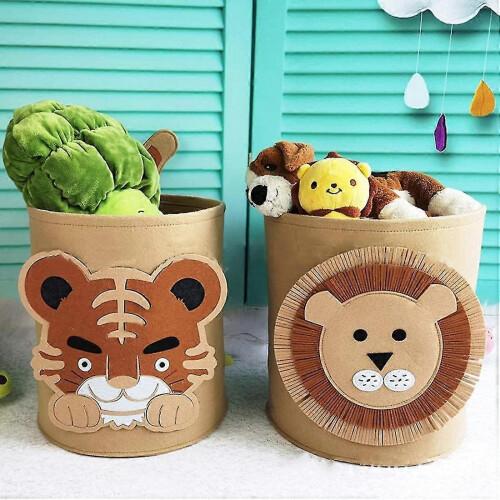 Felt Basket Toy Storage Organizer Collapsible 2