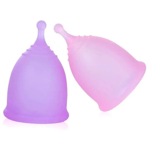 Silicone Menstrual Cup Large Capacity, 8x5cm, Soft & Reusable 2