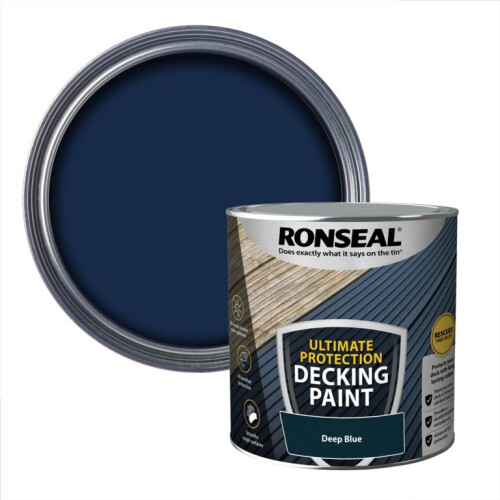 Ronseal Ronseal Ultimate Protection Decking Paint Deep Blue 2.5 litre 39147 1