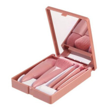 Mini Make Up Kit, Soft Synthetic Bristles For Even Color Distribution, Durable Plastic Handle, Portable Complete Function Cosmetic Brushes Kit,