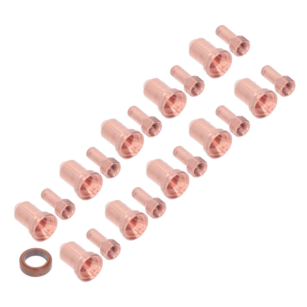 21-teiliges Elektrodendüsenset, Messing, 1,3 mm