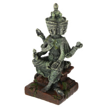 Statue de Buddha en résine pour aquarium, décoration de bassin à poissons, figurine méditative