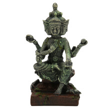 Miljøvennlige harpiks akvariumdekorasjoner harpiks Buddha skulptur fred og lykke vakker dekor undervannslandskap utsøkt ornament for saltvann