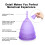 2 Pcs Large Capacity Soft Silicone Menstrual Cups, 8x5cm 12