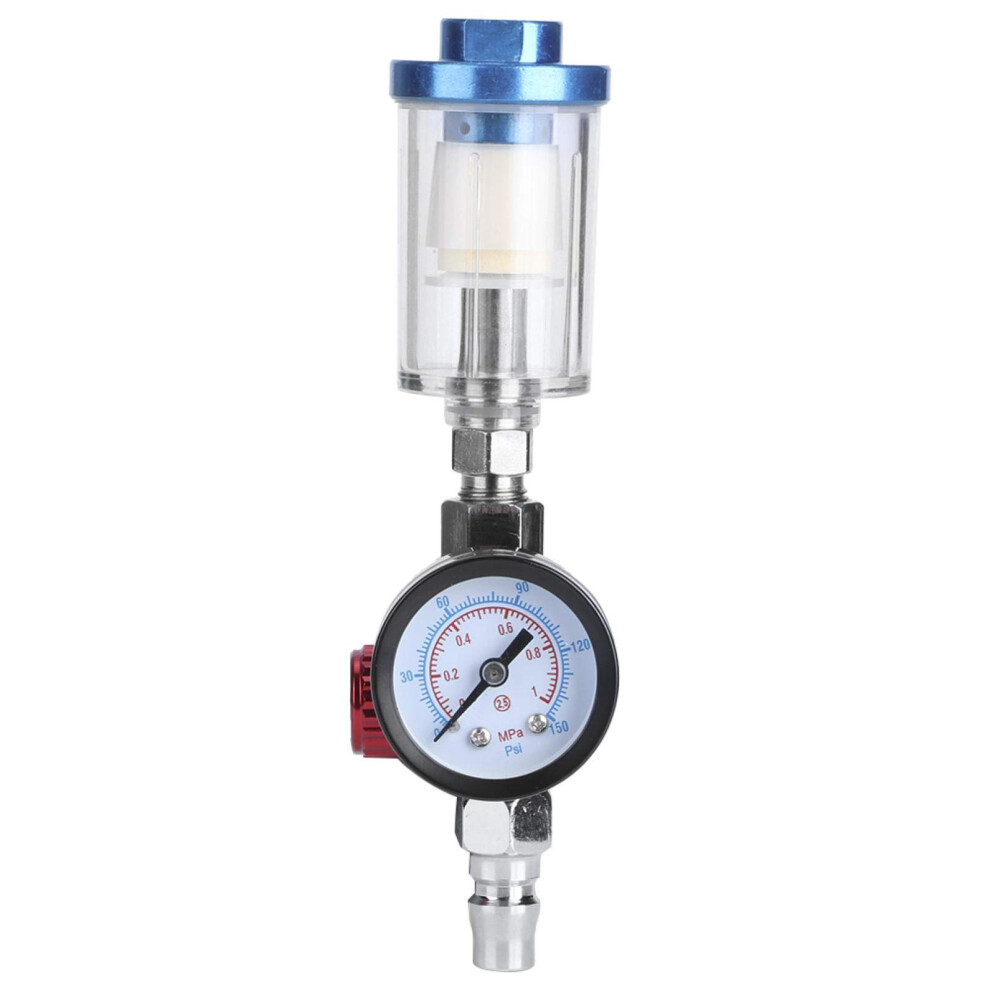 Pneumatic Spray Gun Air Pressure Regulator Display Inline Filter Separator Kit 9426802454222