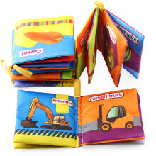 6 pcs de livres de bain pour bébés, tissu lavable, résistant à l’eau et aux couleurs, pour l’éducation précoce