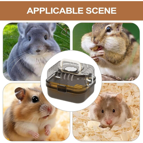 Hamster carrier  ventilated pet cage with exercise wheel for transport Ref: 3344 1